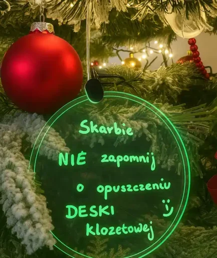 Bombka LED Kółeczko do personalizacji – ozdoba świąteczna Lumitree