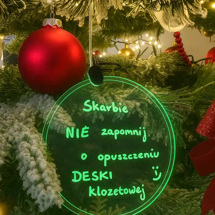 Bombka LED Kółeczko do personalizacji – ozdoba świąteczna Lumitree